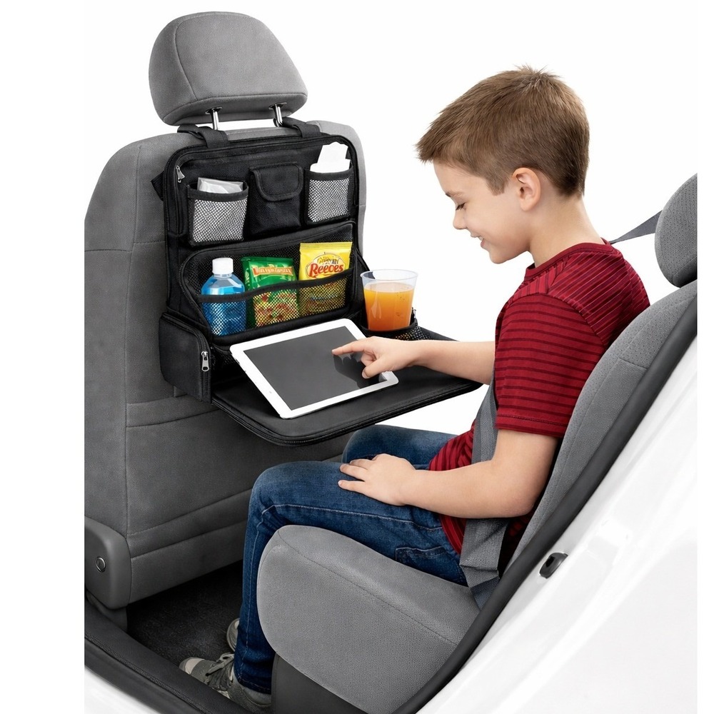 Turtle Wax/Black Back‎ Seat Organizer with Foldable Tray